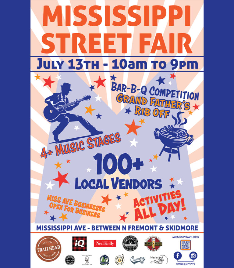 Mississippi ave street faire event poster and details