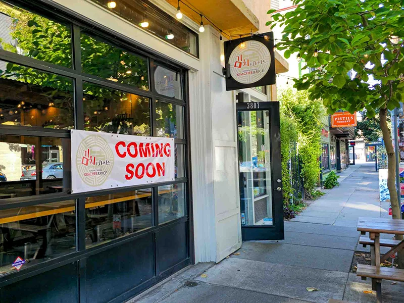 Kimchee & Rice Korean cuisine restaurant outside